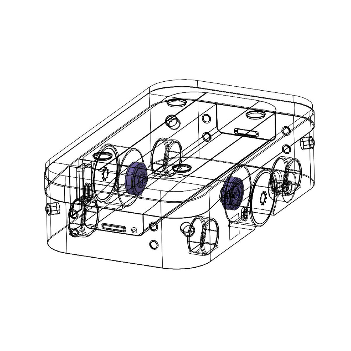 Low floor and compact equipment size